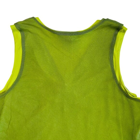 Venezia 14/16 Green Sleeveless Nylon & Polyester Ruched V-Neck Top - Picture 8 of 9